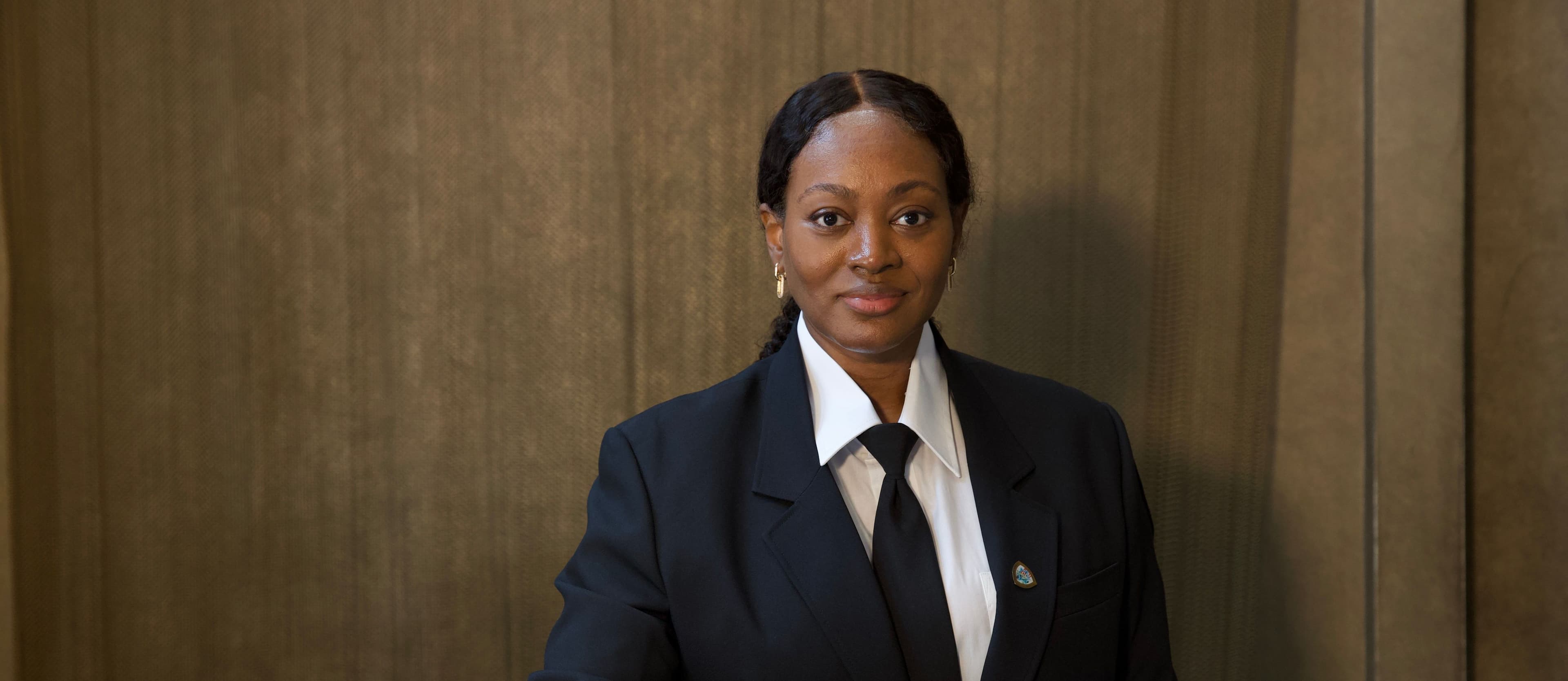 A Female Security Guard.