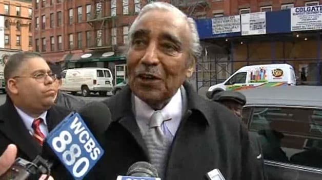 David Boehm and Clark Pena escorting Congress member Charlie Rangel.