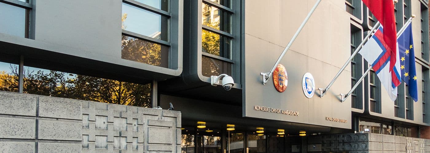 Embassy front entrance