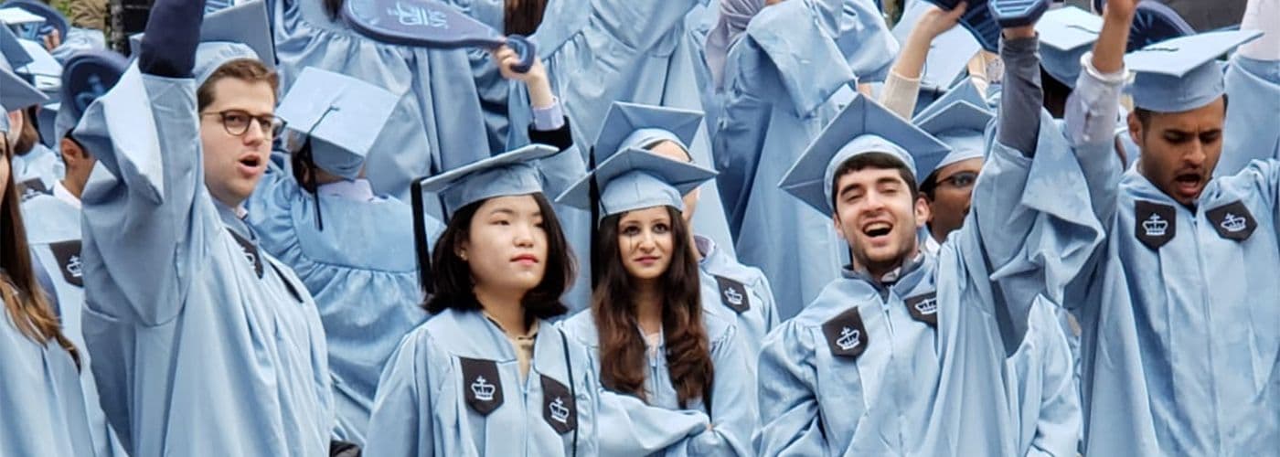 Graduation ceremony at an educational institution