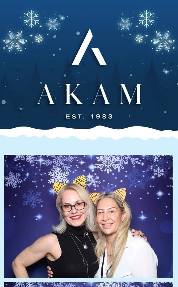 Image of Akam Realty holiday party. 