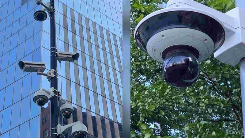 Image of security cameras.
