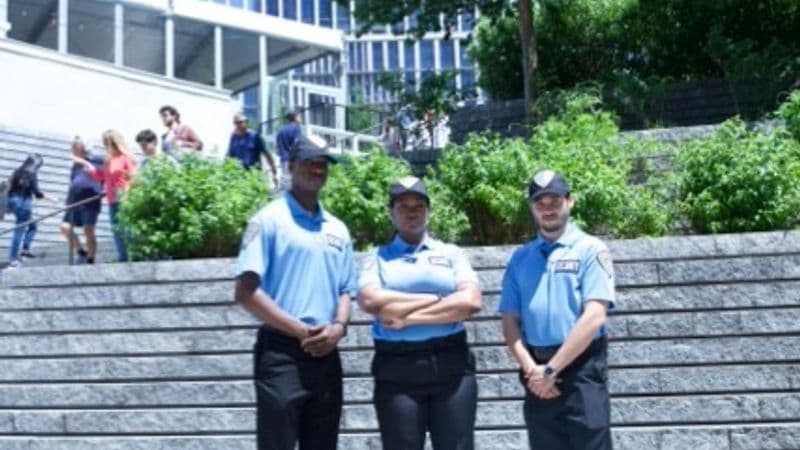 Image of Security USA® security guards patrolling school grounds.