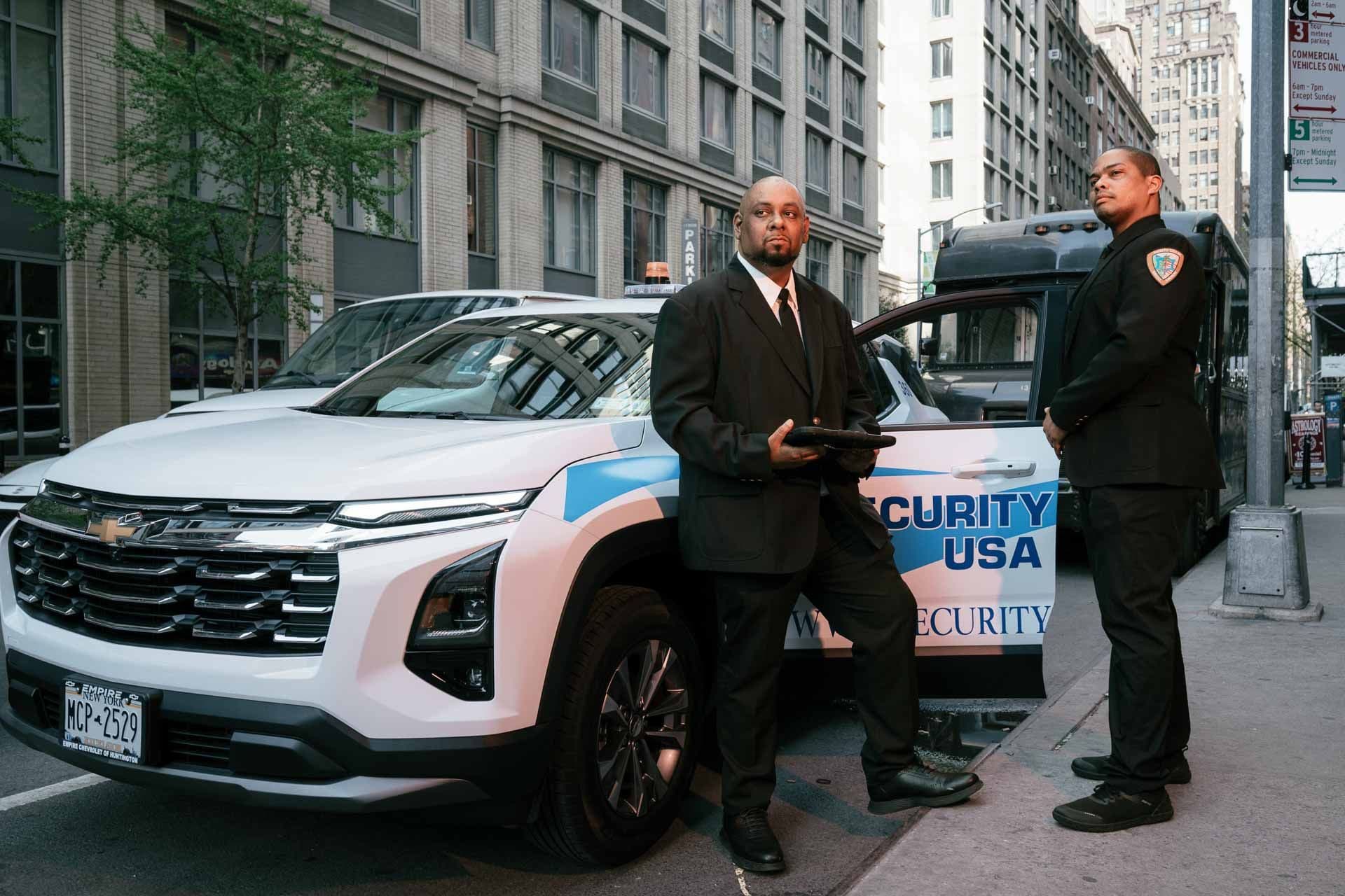 Image of Security USA® executive protection agents patrolling the perimeter of an event.