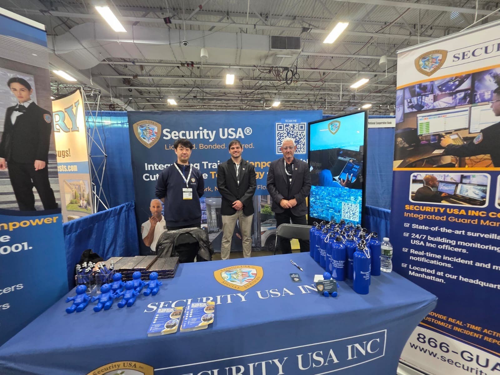 image of Security USA® team members at the expo. 