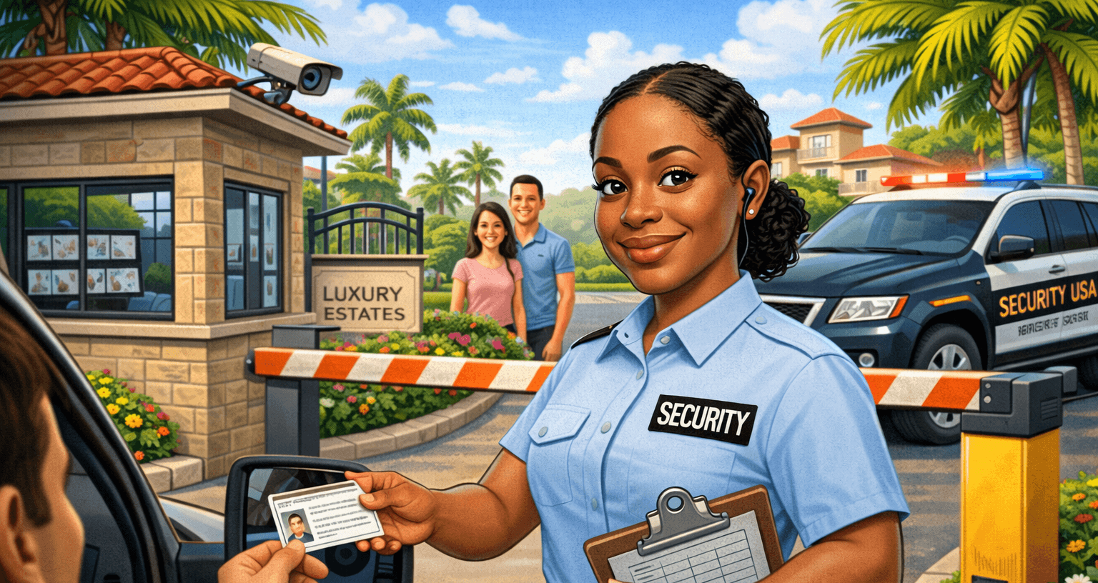 Caricature Trend Gated Community