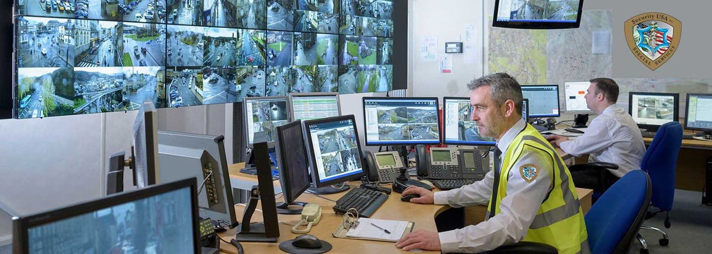 Security USA® command center operator providing virtual doorman monitoring and remote access control