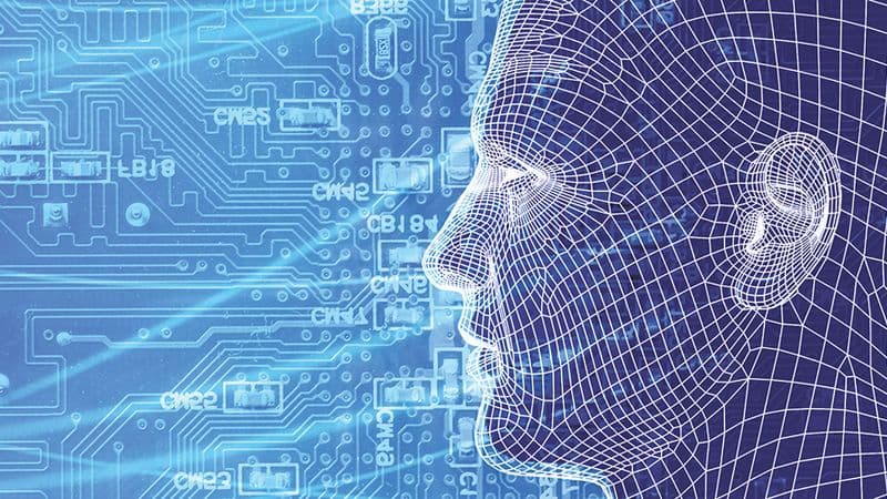 Facial recognition technology integrated with CCTV for modern security operations.
