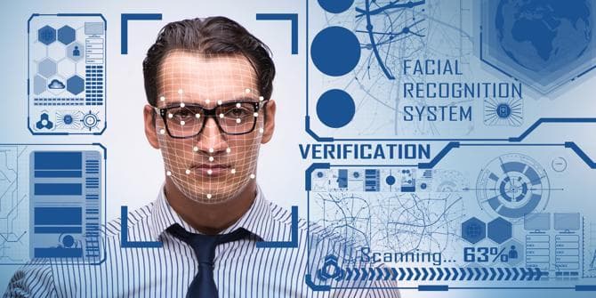 Image of facial recognition.