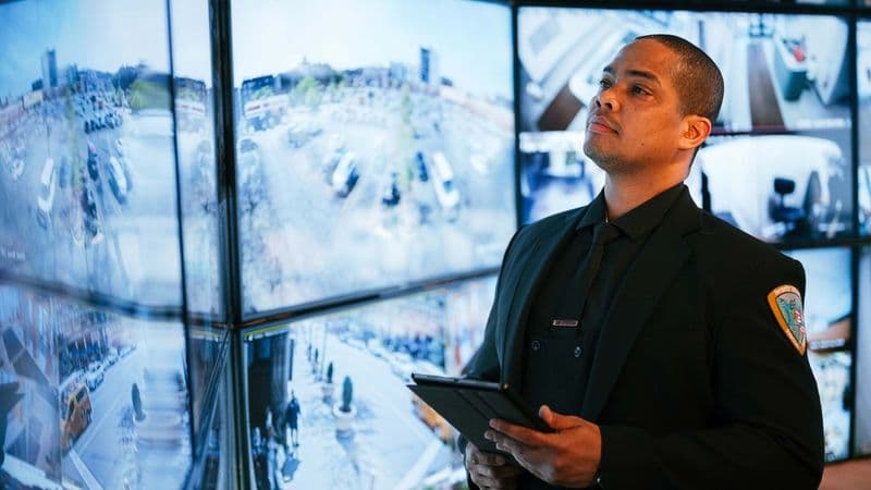 Image of Security USA® account manager reviewing security plan.
